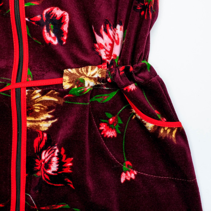 Халат женский на молнии Ульяна МИКС, р-р 52