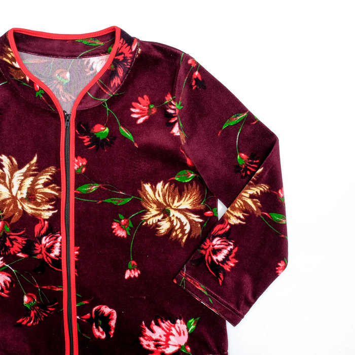 Халат женский на молнии Ульяна МИКС, р-р 54