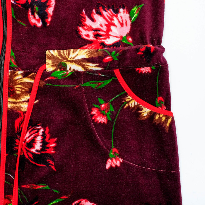 Халат женский на молнии Ульяна МИКС, р-р 54