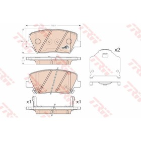 

Колодки тормозные дисковые TRW GDB3549