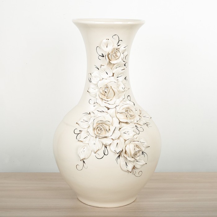 Ваза "Аурелия" золото, лепка №3