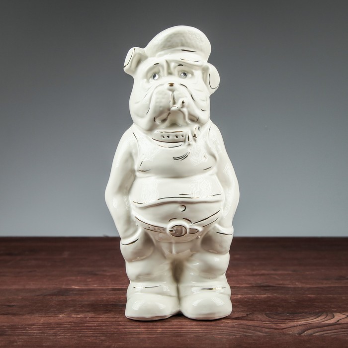 Сувенир "Собака Бульдог Фраер", глянец, белый