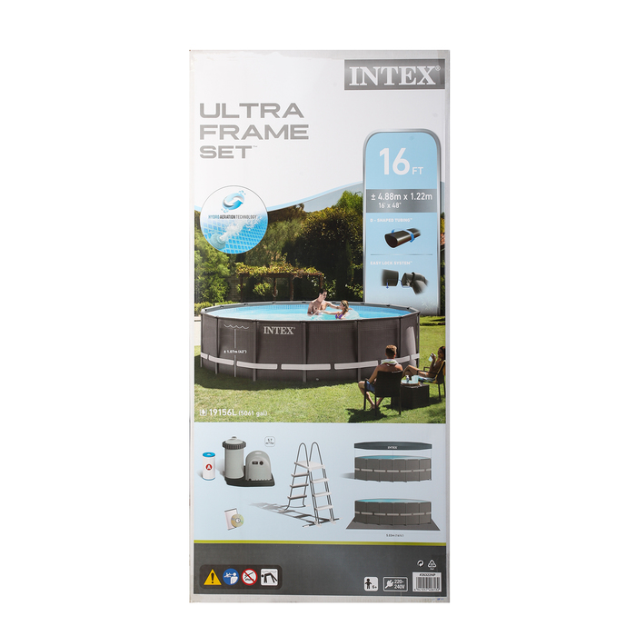 Бассейн каркасн. Ultra Frame Set,круглый 488х122 см (фил.нас.,лестн.,тент,под-ка) 26322 INTEX