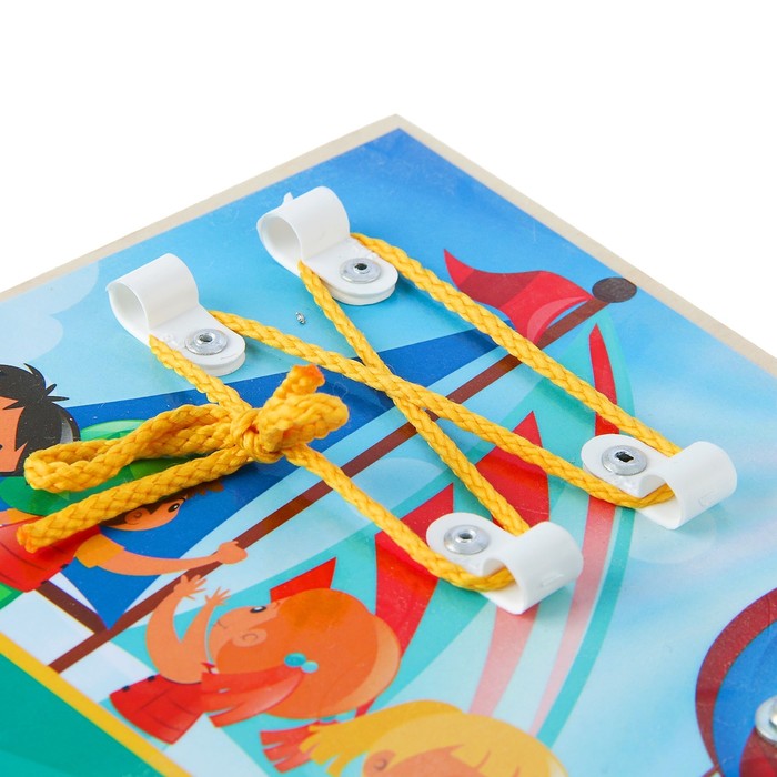 Бизиборд "Веселое путешествие" 25 х 25 см