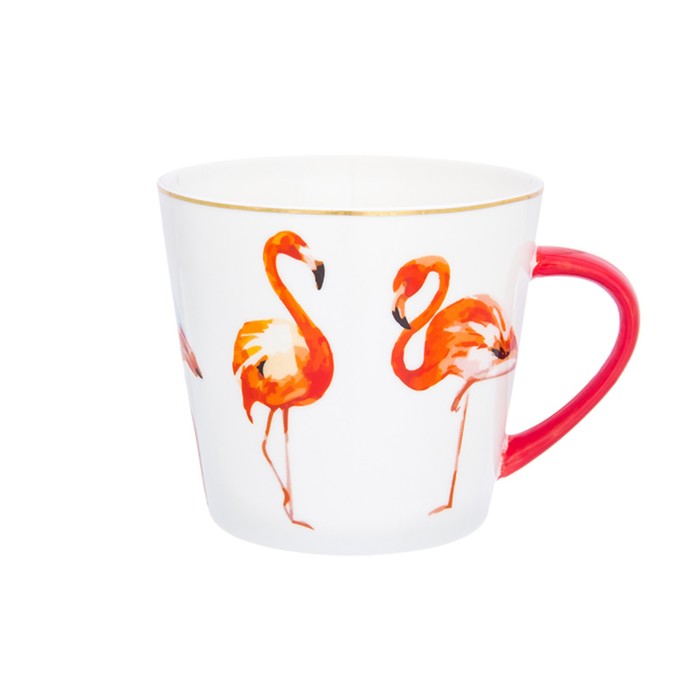 Кружка "Коралловый фламинго", 450 мл, 13 х 10 х 9,5 см