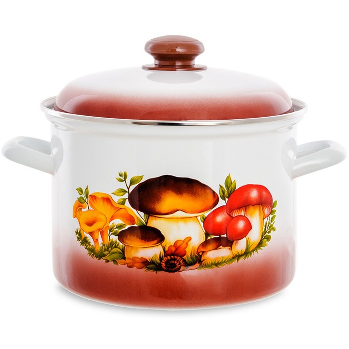 Кастрюля 4,5 л "Грибы цилиндрическая