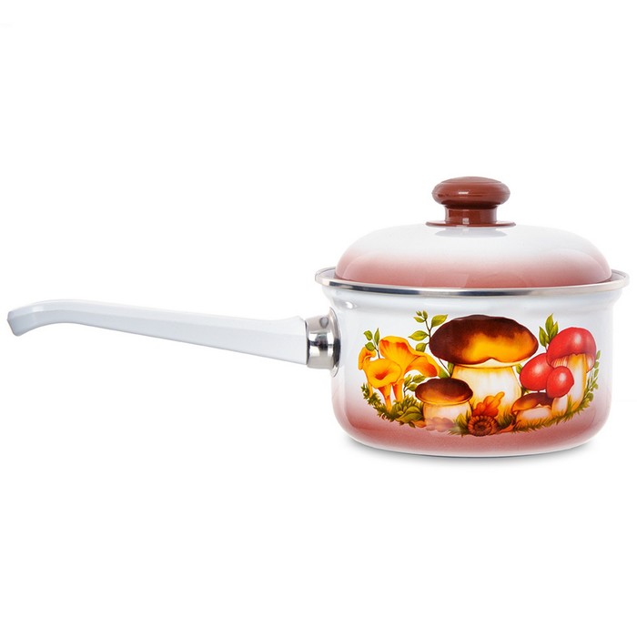 Ковш с крышкой 1 л "Грибы"