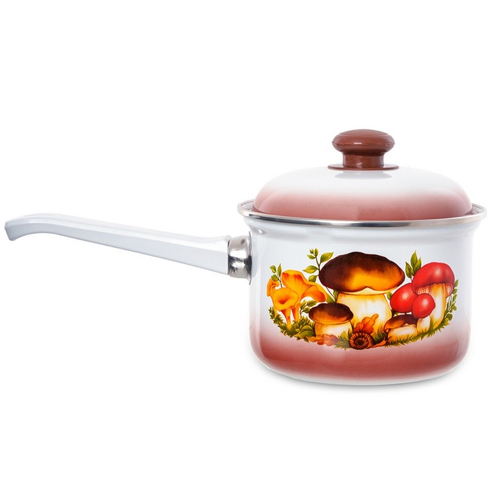 Ковш с крышкой 1,5 л "Грибы"