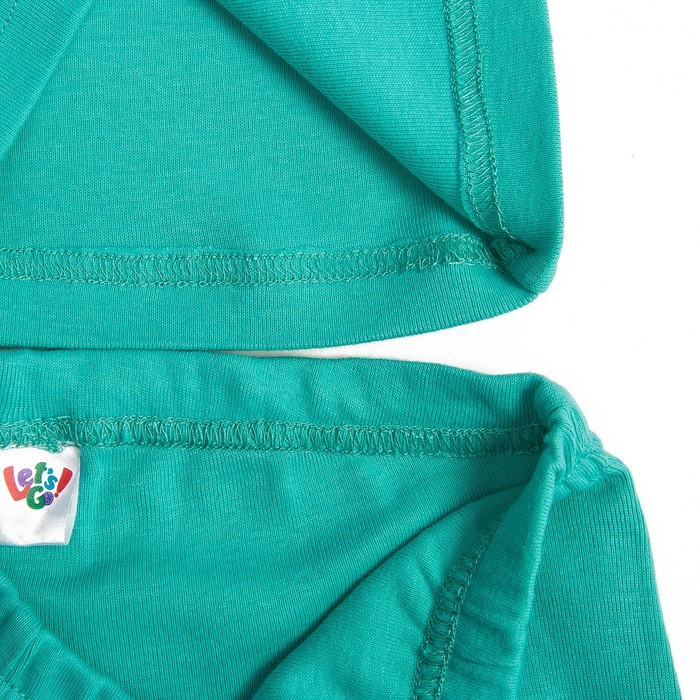 Комплект для мальчика (майка,трусы-боксеры), рост 140 см, цвет бирюзовый 3229