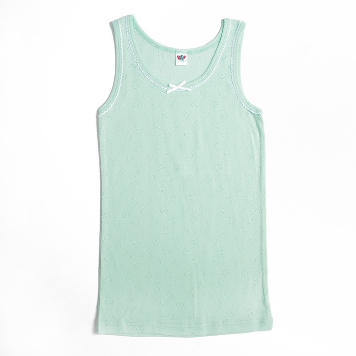 Майка для девочки, рост 152/158 см, цвет мятный 2116