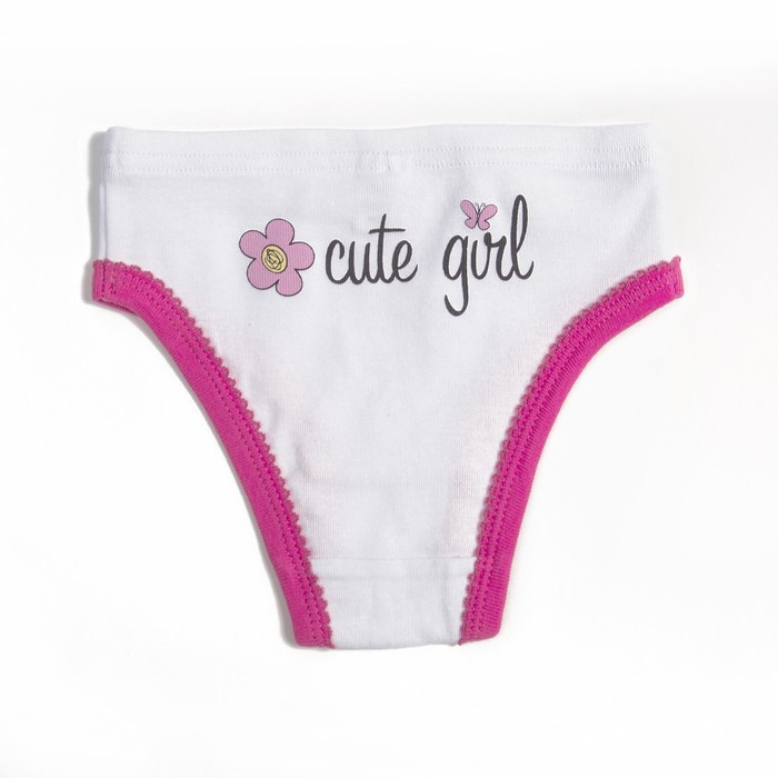 Трусы для девочки, рост 92 см, цвет белый 1231_М