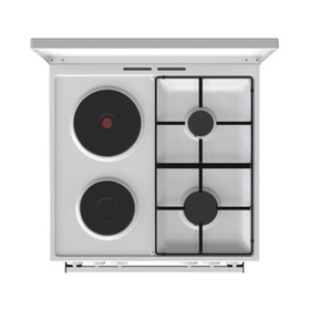

Плита Gorenje K6121WG, комбинированная, 4 конфорки, 68 л, белая