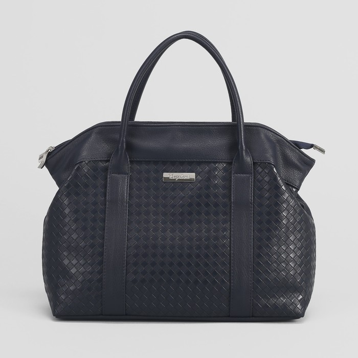 Сумка женская, отдел с перегородкой на молнии, наружный карман, цвет синий