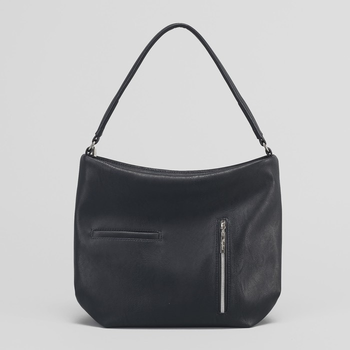 Сумка женская, отдел на молнии, наружный карман, цвет синий