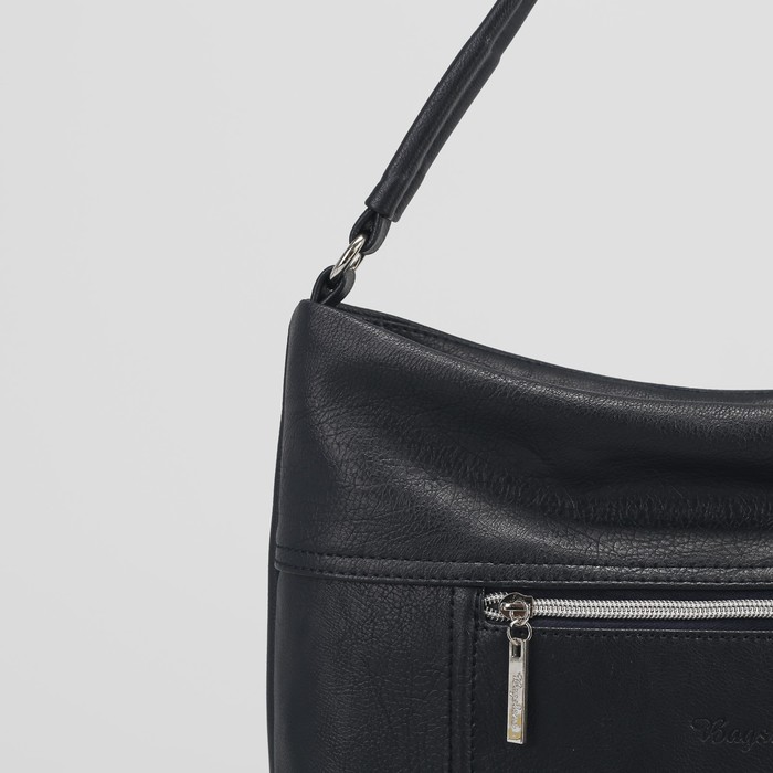 Сумка женская, отдел на молнии, наружный карман, цвет синий