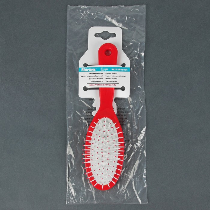 Расчёска №6 массажная, 6*22,5(±1)см, цвет МИКС