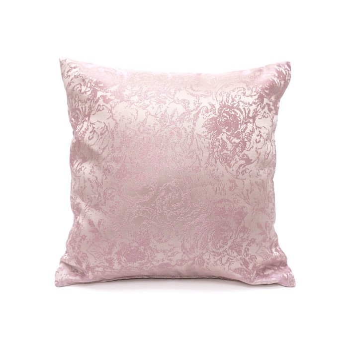 Наволочка декоративная "Россини", размер 40х40 см, цвет розовый