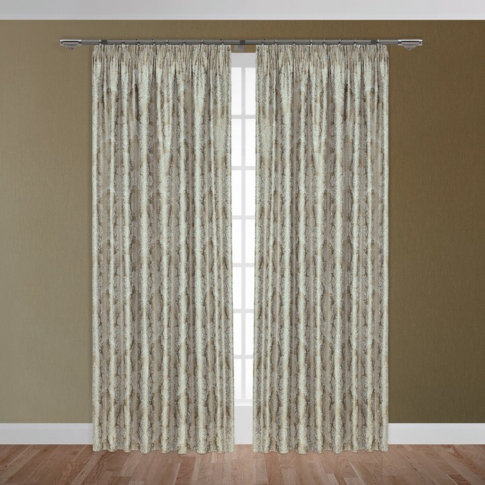 Штора "Маниса", размер 200х270 см-1 шт., цвет серый