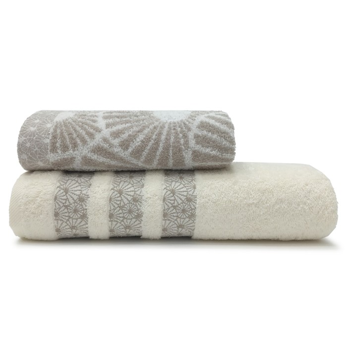 КМП "Амели", размер 50х90 см, 70х130 см по 1 шт., цвет экрю/бежевый