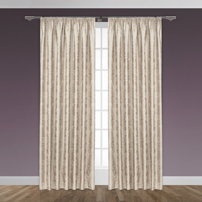 Штора "Пилар", размер 200х270 см-1 шт., цвет бежевый
