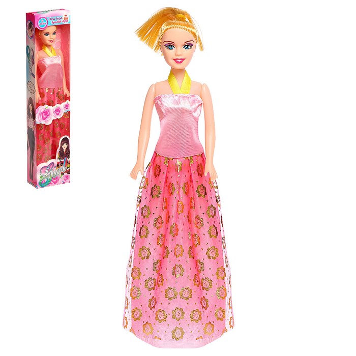 Кукла-модель Модница в платье, МИКС
