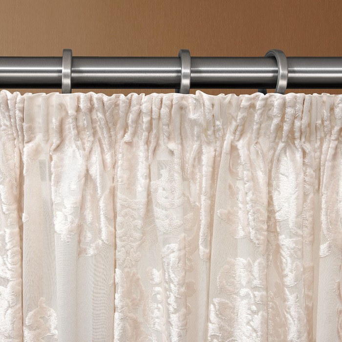 Тюль "Мадрид", размер 270х300 см-1 шт., шторная лента, цвет экрю