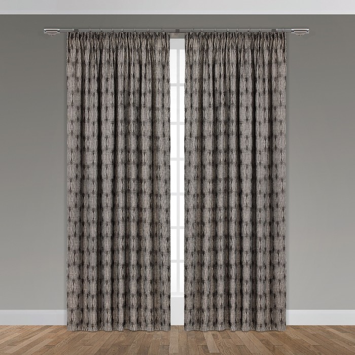 Штора "Сована", размер 160х260 см-1 шт., цвет серый