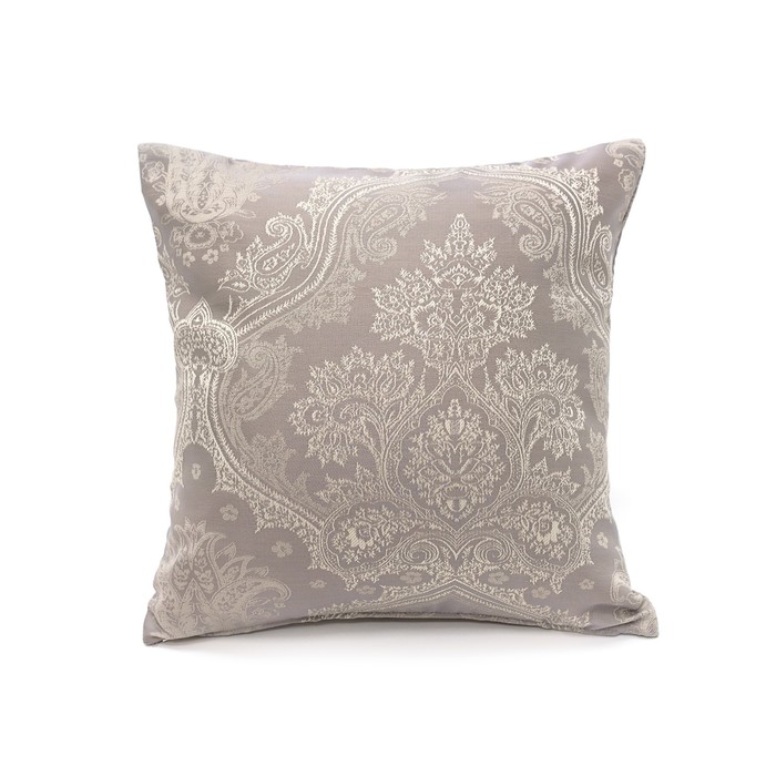 Наволочка декоративная "Маниса", размер 40х40 см, цвет серый