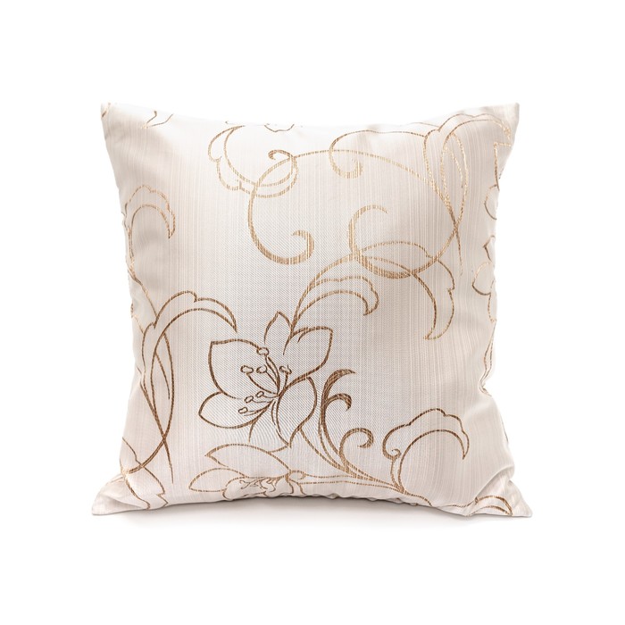 Наволочка декоративная "Монтана", размер 40х40 см, цвет бежевый