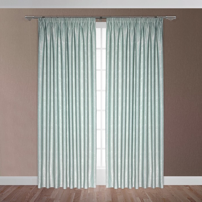 Штора "Витория", размер 200х270 см-1 шт., цвет зелёный
