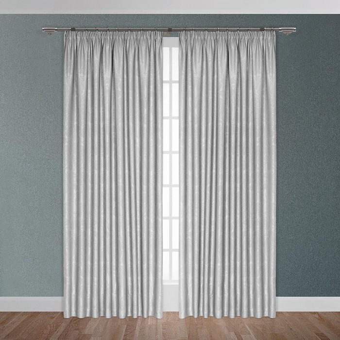 Штора "Витория", размер 200х270 см-1 шт., цвет серый