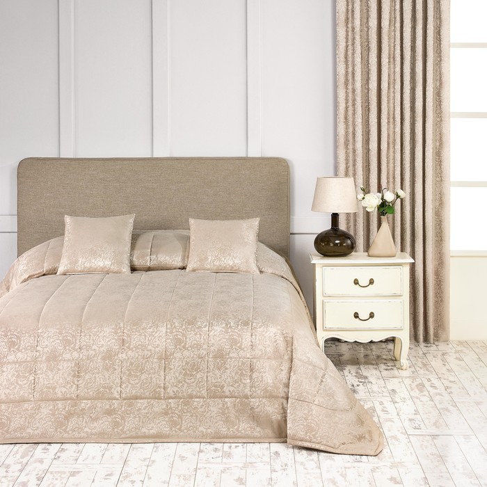 Покрывало "Россини", размер 240х260 см, цвет бежевый