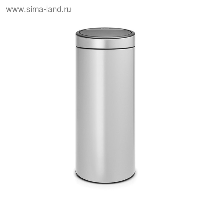 Мусорное ведро Brabantia Touch Bin, 30 л, цвет серый металлик мусорное ведро 10л brabantia touch bin 477225