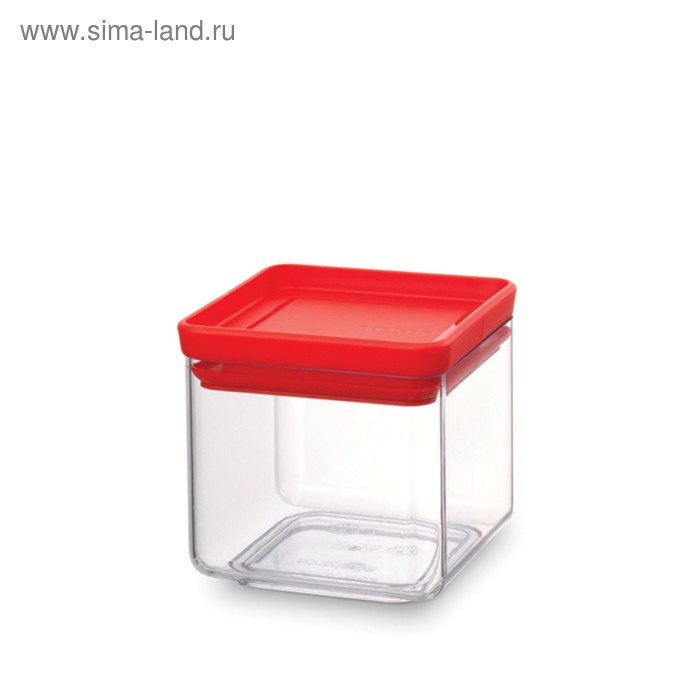 Прямоугольный контейнер Brabantia Tasty Colours, цвет красный, 0.7 л