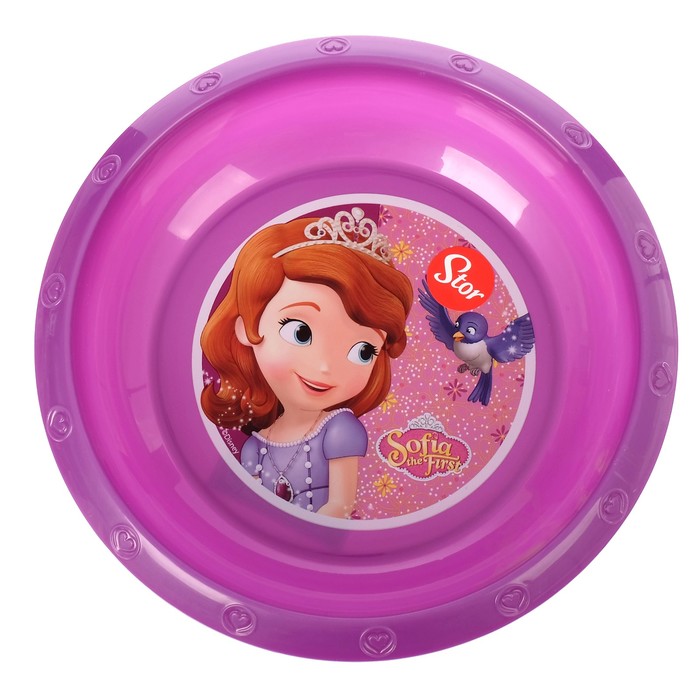 Миска 16 см "Принцесса София", цвет фиолетовый