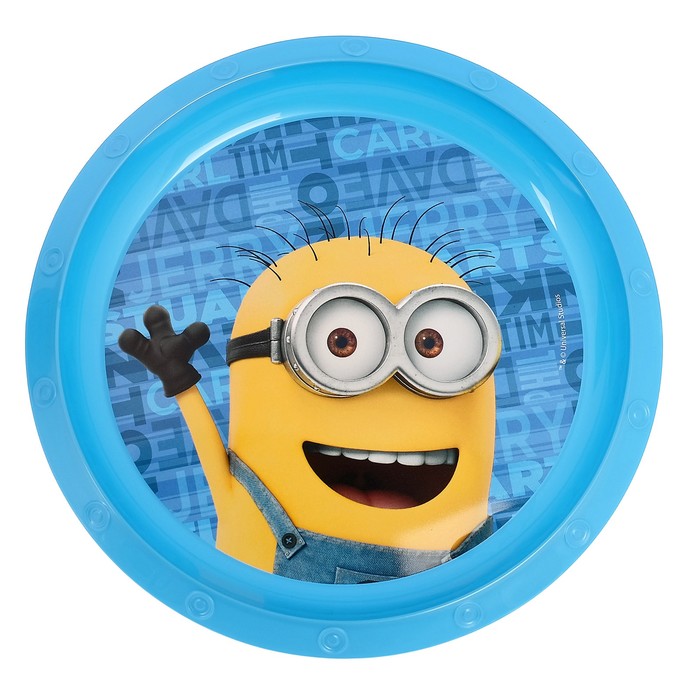 Набор посуды "Миньоны. Правила", 3 предмета: тарелка, миска, стакан