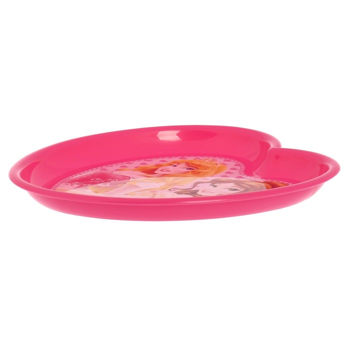 Набор посуды "Принцессы", 5 предметов: миска, тарелка, стакан, ложка, вилка