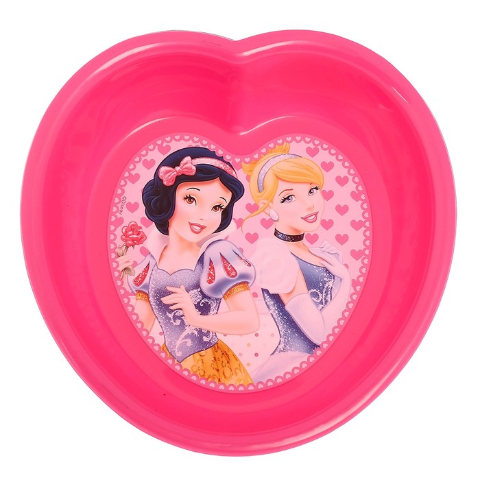 Набор посуды "Принцессы", 5 предметов: миска, тарелка, стакан, ложка, вилка