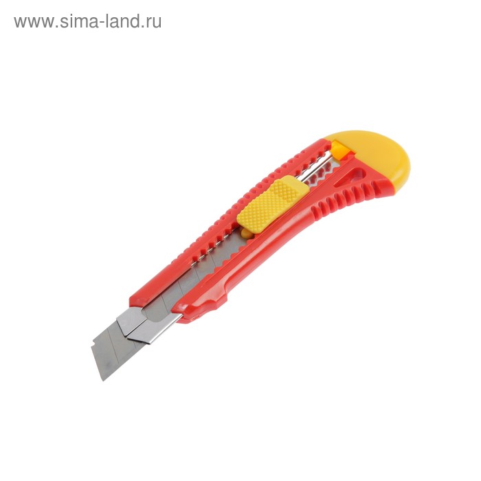Нож универсальный  Hobbi/Remocolor, корпус пластик, квадратный фиксатор, усиленный, 18 мм