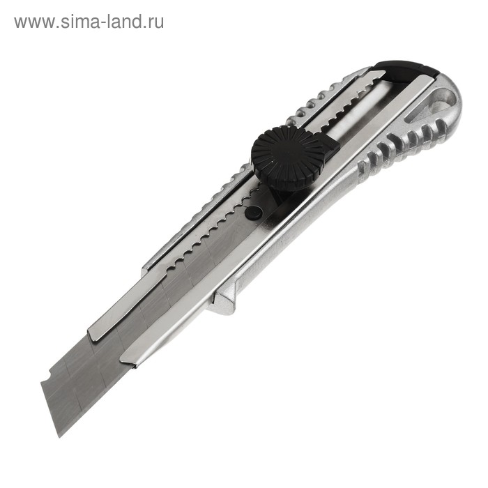 фото Нож универсальный remocolor, корпус металл, винтовой фиксатор, усиленный, 18 мм
