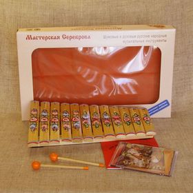 

Ксилофон Мастерская Сереброва диатонический (12 пластин), с росписью