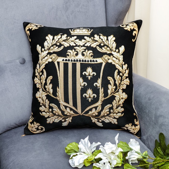 Наволочка из гобелена Герб вертикаль 45*45, 370 г/м пэ 100%