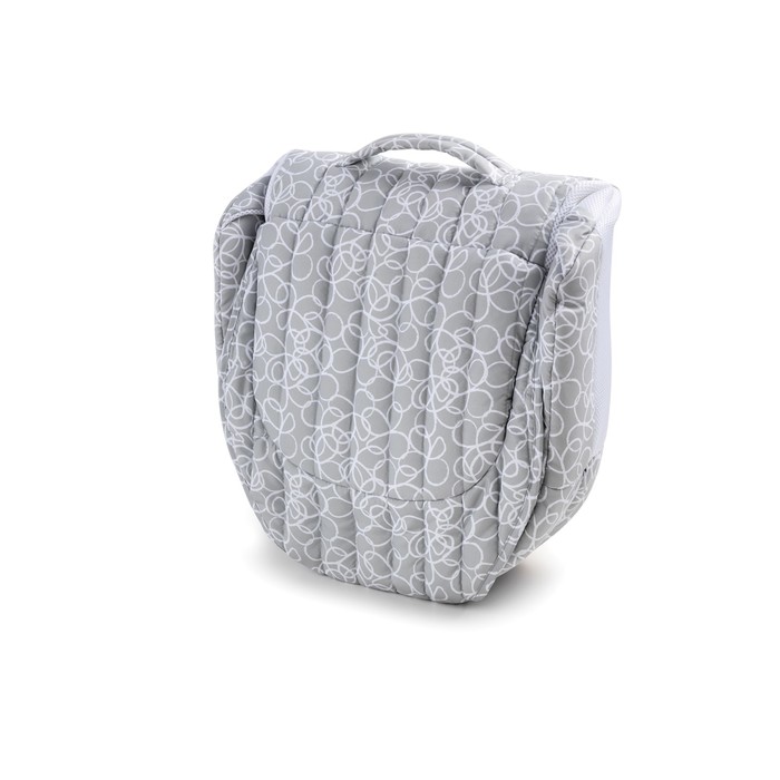 Складная кроватка Baby Delight BL серая с кружками