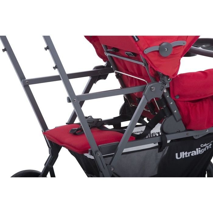 Коляска CABOOSE Graphite ULTRALIGHT красный (для двоих детей)