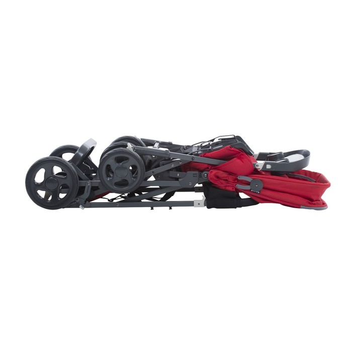 Коляска CABOOSE Graphite ULTRALIGHT красный (для двоих детей)