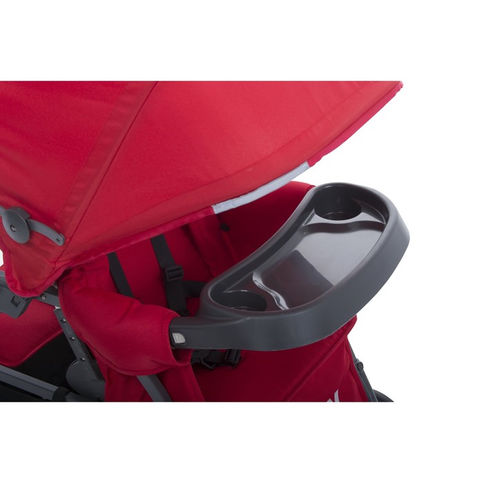 Коляска CABOOSE Graphite ULTRALIGHT красный (для двоих детей)