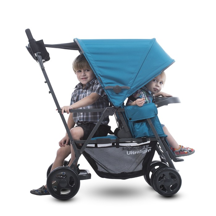 Коляска CABOOSE Graphite ULTRALIGHT голубой (для двоих детей)