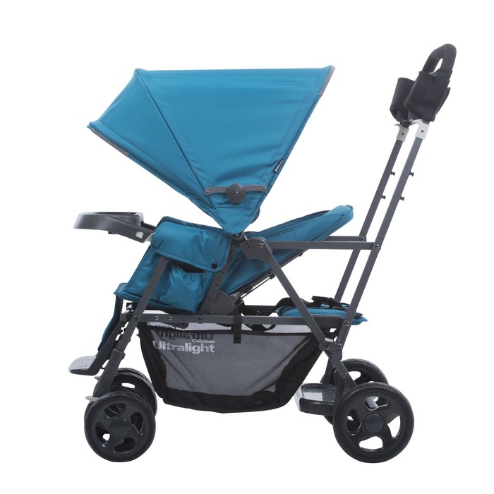 Коляска CABOOSE Graphite ULTRALIGHT голубой (для двоих детей)
