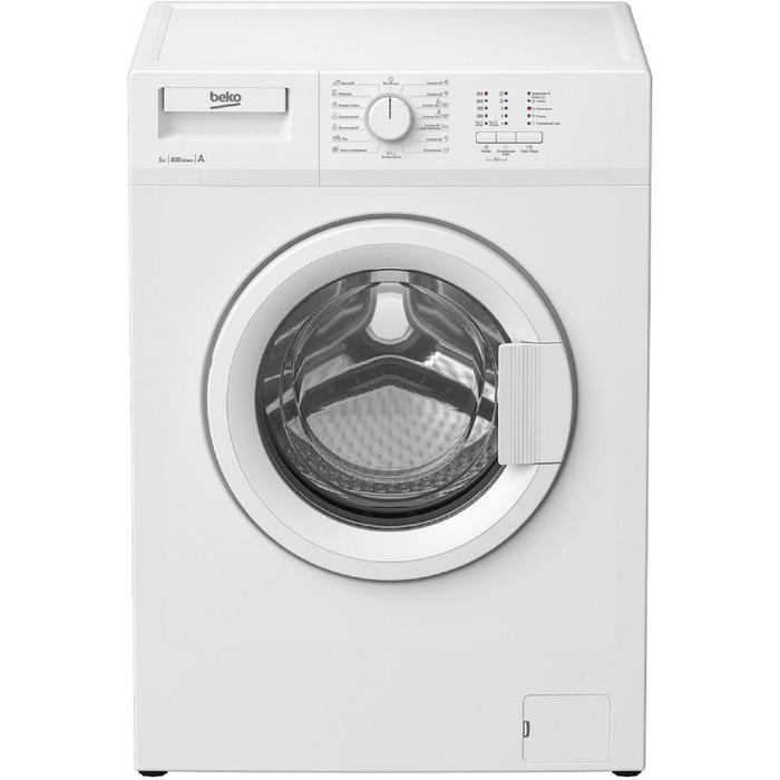 Стиральная машина Beko WRE 54P1 BWW, класс А, 800 об/мин, 6 кг, белая