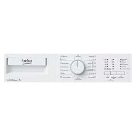 

Стиральная машина Beko WRE 54P1 BWW, класс А, 800 об/мин, 6 кг, белая